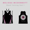 Melissa McDermott Black Vest (Ladies Fit)