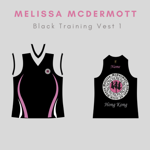 Melissa McDermott  BLACK Vest (Unisex)
