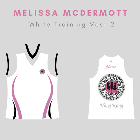 Melissa McDermott White Vest (Ladies Fit)