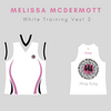 Melissa McDermott WHITE Vest (Unisex)
